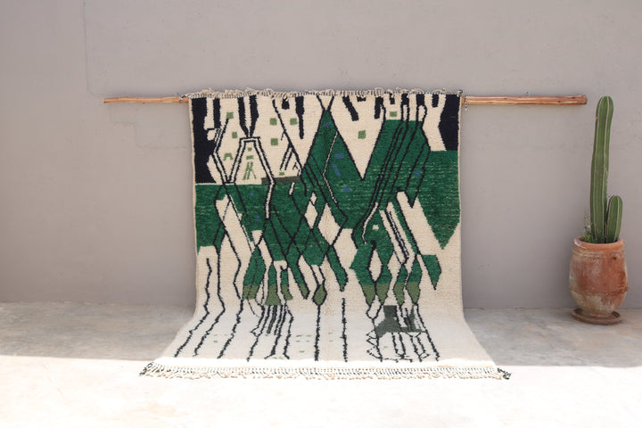 STORT fargerikt håndlaget teppe, 295 x 215 cm - G1074
