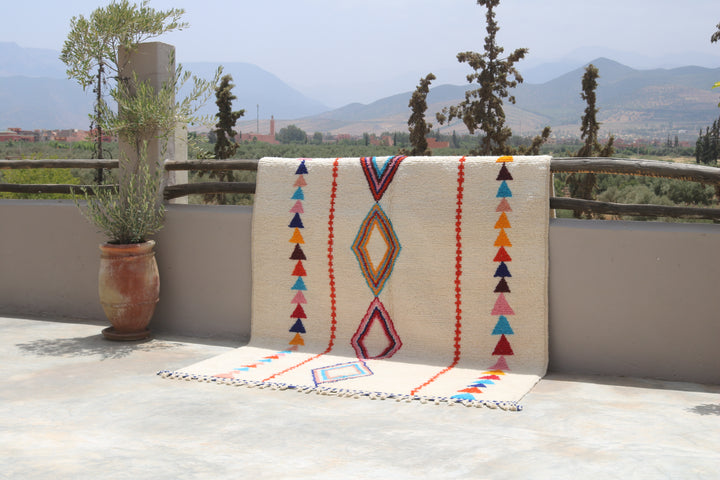 GRAND Tapis Coloré Fait Main, 285 x 200 cm - G1028