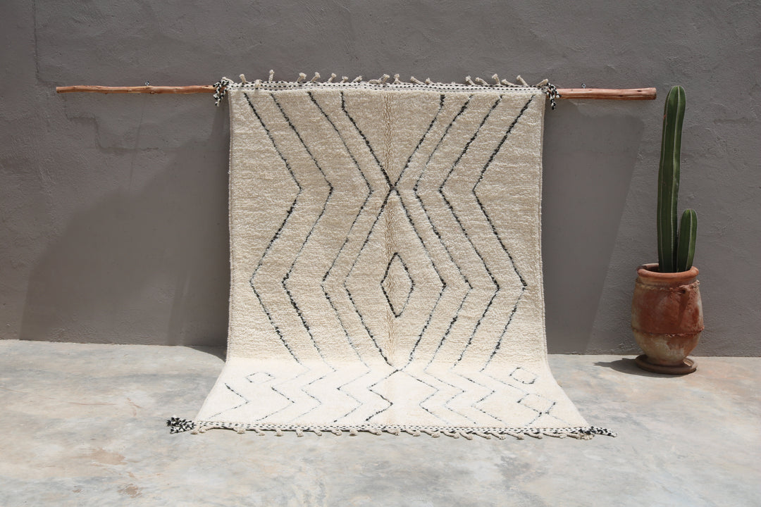 LARGE Beni Ouarain Rug, 300 x 200 cm - G1029, Handcrafted Moroccan