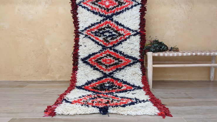 Vintage Berber Rug - 185 x 90 cm || 6.07 x 2.95 feet