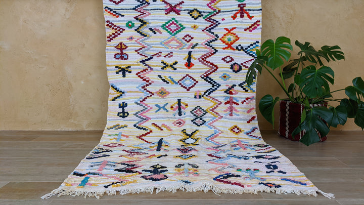 Boucherouite Rug, 215 x 120 cm || 7.05 x 3.94 feet