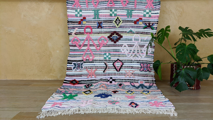 Boucherouite Rug, 200 x 118 cm || 6.56 x 3.87 feet