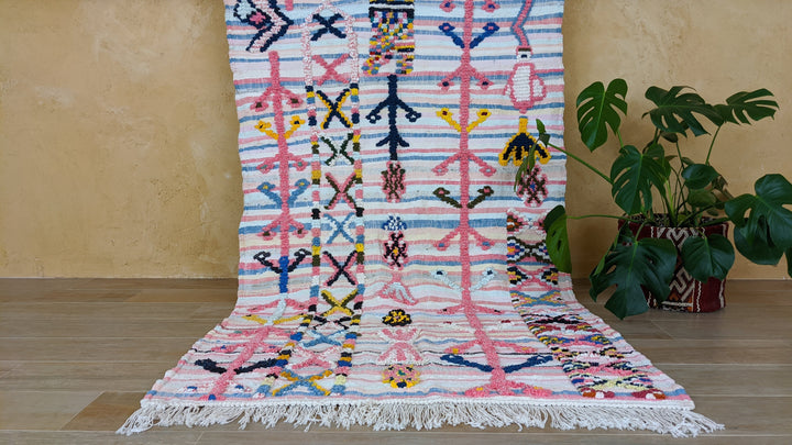 Boucherouite Rug, 215 x 123 cm || 7.05 x 4.04 feet