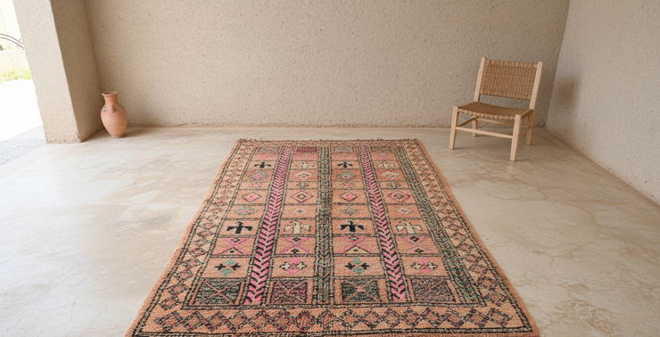 Vintage 1970s Boujaad Rug, 390 x 205 cm, V-175