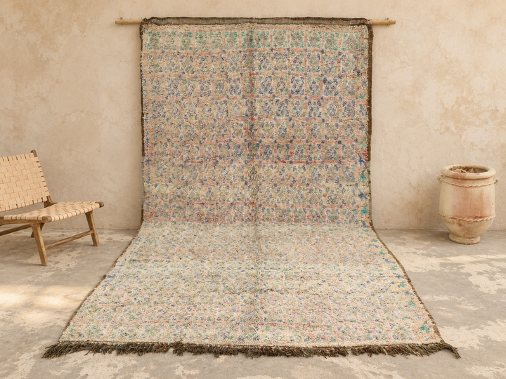 Authentischer Vintage-Marokkanischer Teppich, 370 x 205 cm - V338