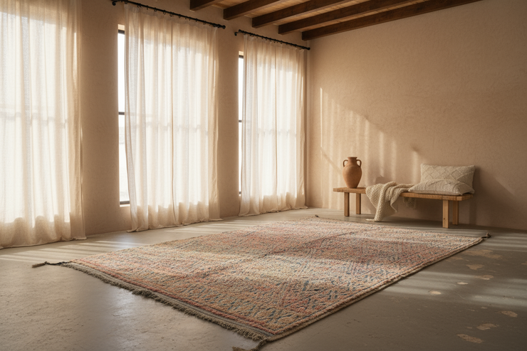 Vintage 1970s Beni M’Guild Rug, 300 x 190 cm, V-142