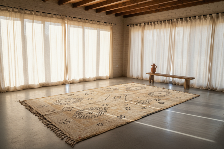 Vintage 1960s Handwoven Boujaad Rug, 295 x 185 cm, V-145