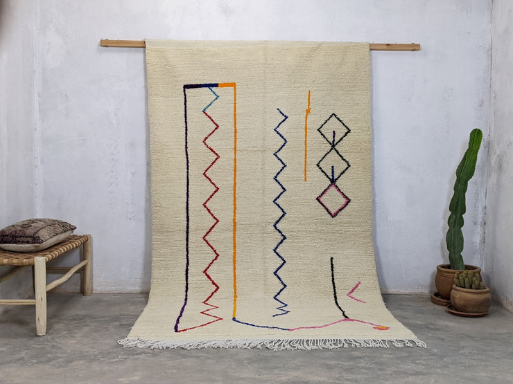 Handmade Azilal Rug, 260 x 155 cm || 8,53 x 5,09 feet,  AZ-182