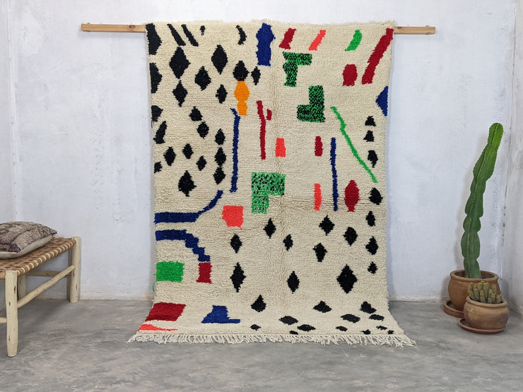 Handmade Azilal Rug, 230 x 150 cm || 7,55 x 4,92 feet,  AZ-217