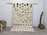 Handmade Beni Ouarain Rug, 230 x 150 cm || 7,55 x 4,92 feet,  AZ-218