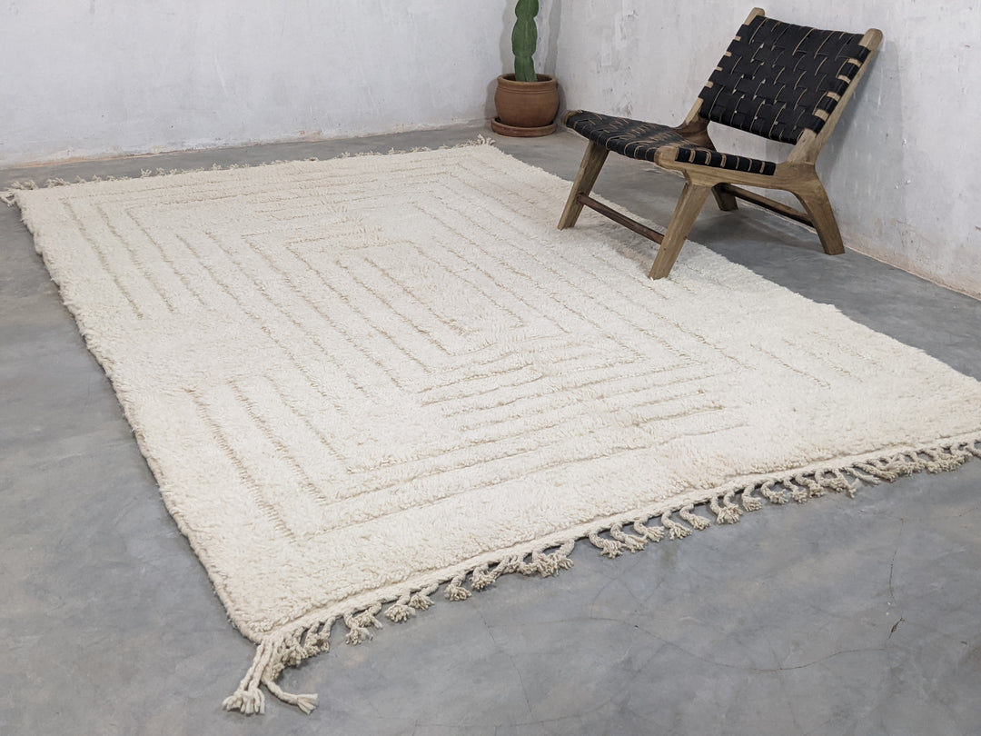 LARGE Beni Ouarain Rug, 295 x 195 cm || 9,68 x 6,4 feet, G-211