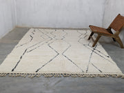 LARGE Beni Ouarain Rug, 295 x 205 cm || 9,68 x 6,73 feet, G-265