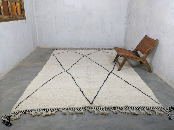 LARGE Beni Ouarain Rug, 310 x 210 cm || 10,17 x 6,89 feet, G-269