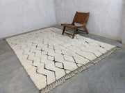 LARGE Beni Ouarain Rug, 305 x 204 cm || 10,01 x 6,69 feet, G-272