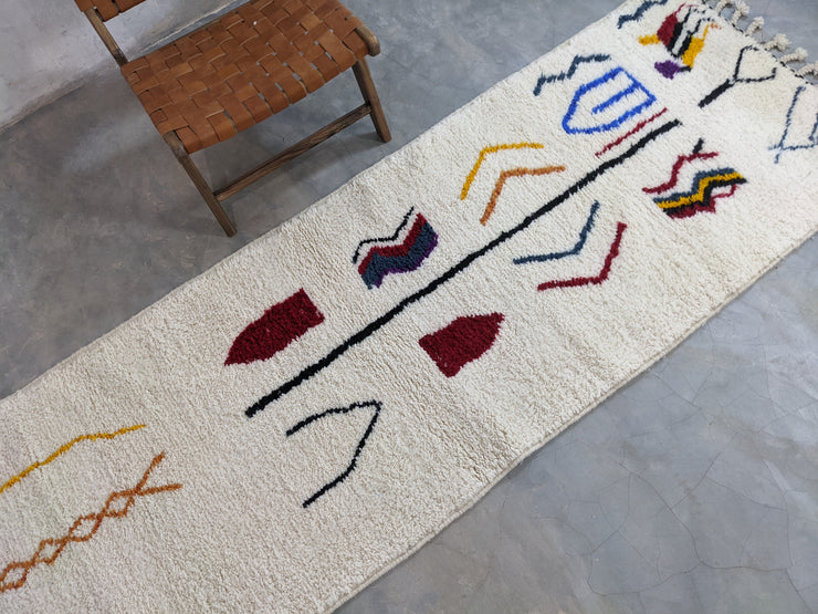 Handmade Azilal Rug, 300 x 95 cm || 9,84 x 3,12 feet, R-124