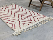 Beni Ouarain Rug, 165 x 100 cm || 5,41 x 3,28 feet, P-161