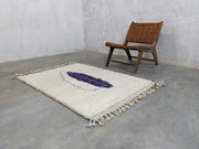 Tapis Beni Ouarain, 150 x 110 cm || 4,92 x 3,61 pieds, P-162