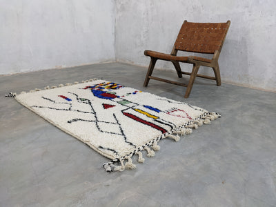 Handmade Azilal Rug, 145 x 105 cm || 4,76 x 3,44 feet,  P-164