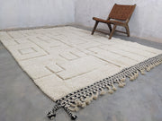 LARGE Beni Ouarain Rug, 310 x 220 cm || 10,17 x 7,22 feet, G-314