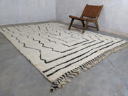 LARGE Beni Ouarain Rug, 285 x 205 cm || 9,35 x 6,73 feet, G-317