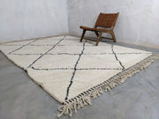 LARGE Beni Ouarain Rug, 285 x 210 cm || 9,35 x 6,89 feet, G-319