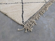 LARGE Beni Ouarain Rug, 285 x 210 cm || 9,35 x 6,89 feet, G-319