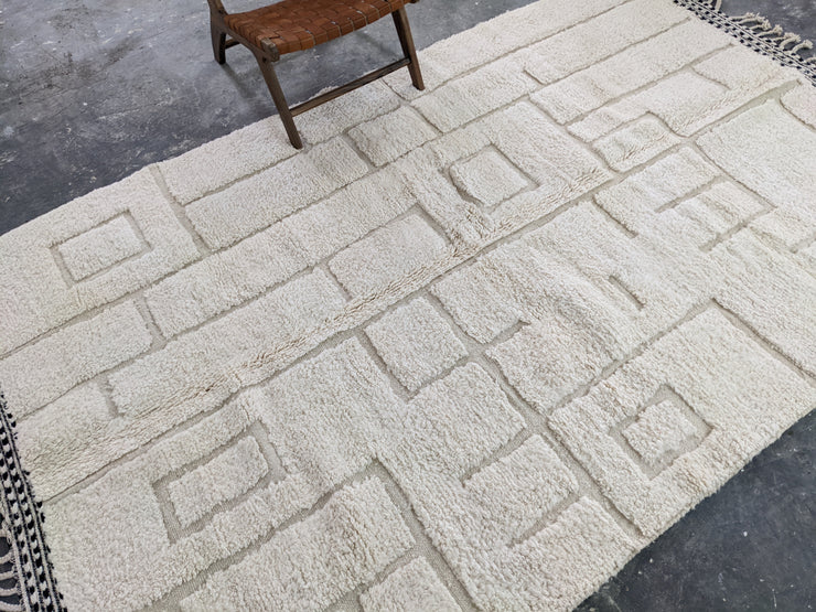 Grande tappeto Beni Ouarain, 315 x 200 cm || 10,33 x 6,56 piedi, G-337