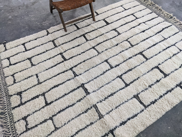 Grande tappeto Beni Ouarain, 285 x 215 cm || 9,35 x 7,05 piedi, G-339