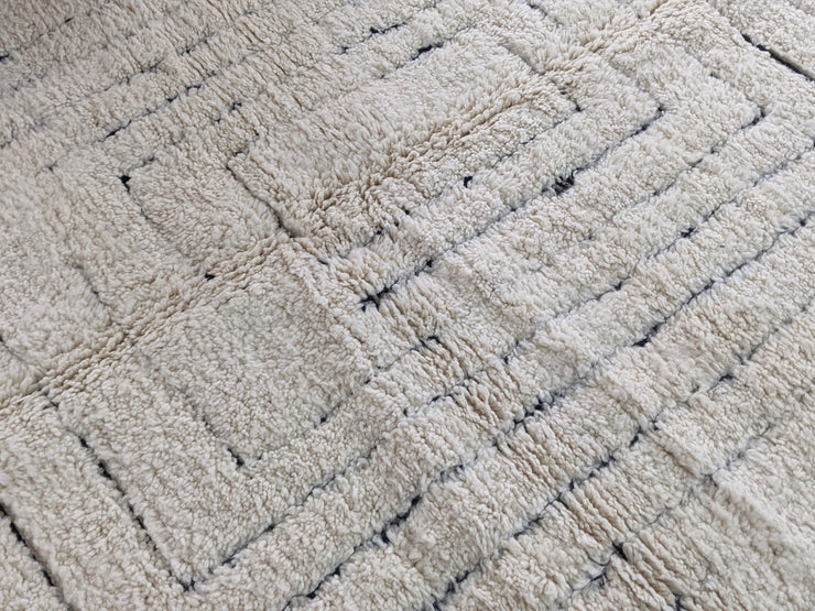 Grande tappeto Beni Ouarain, 320 x 205 cm || 10,5 x 6,73 piedi, G-342