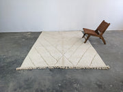 LARGE Beni Ouarain Rug, 295 x 205 cm || 9,68 x 6,73 feet, G-356