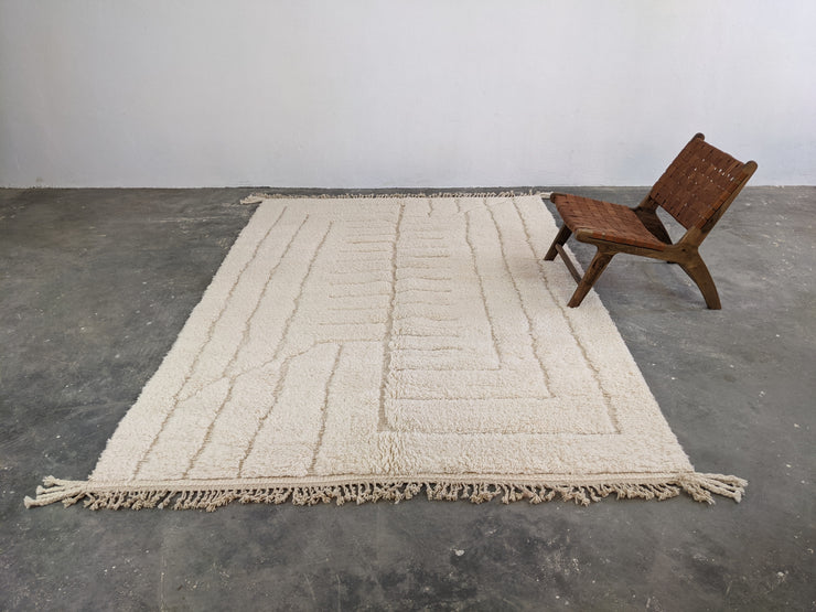 LARGE Beni Ouarain Rug, 295 x 205 cm || 9,68 x 6,73 feet, G-373