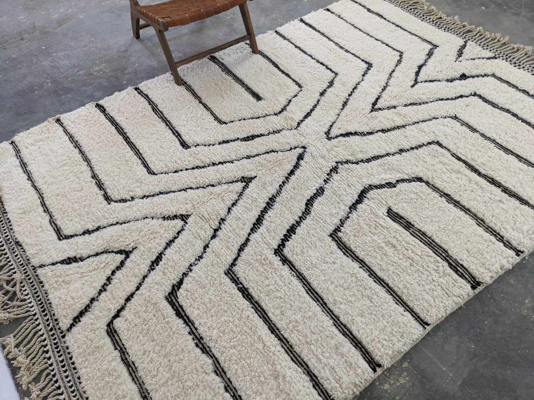 LARGE Beni Ouarain Rug, 295 x 215 cm, One-of-a-Kind Moroccan Rugs