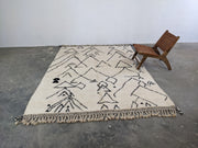 LARGE Beni Ouarain Rug, 320 x 215 cm || 10,5 x 7,05 feet, G-388