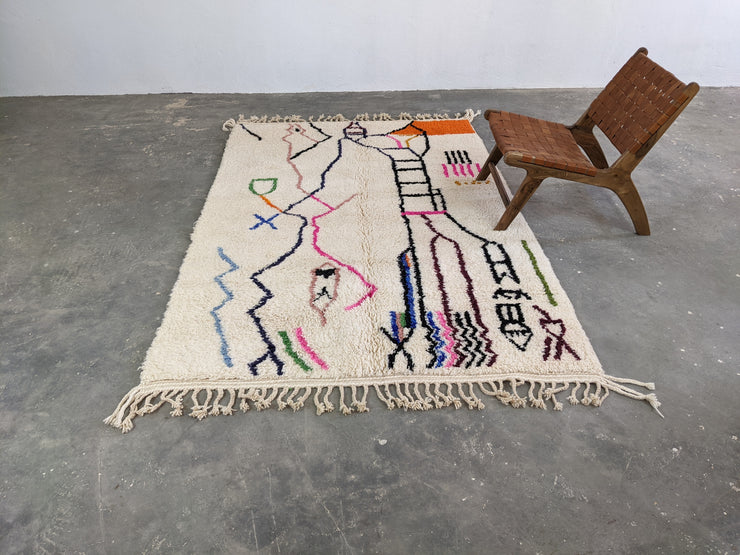 Handmade Azilal Rug, 255 x 165 cm || 8,37 x 5,41 feet, AZ-249