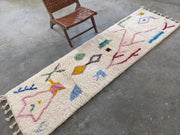 Tapis Azilal fait main, 295 x 90 cm || 9,68 x 2,95 pieds, R-128