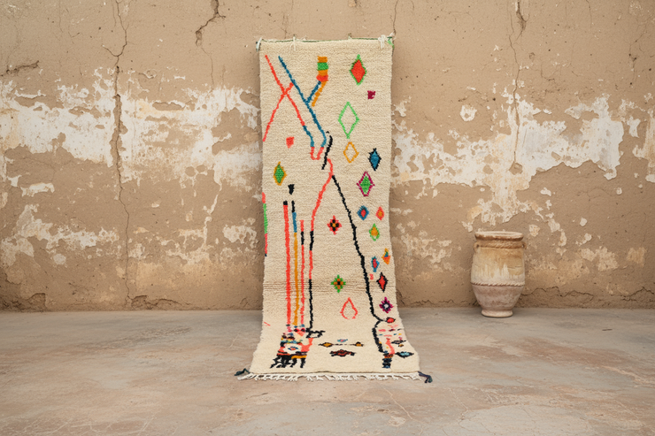 Handmade Azilal Rug, 305 x 85 cm, RO-215