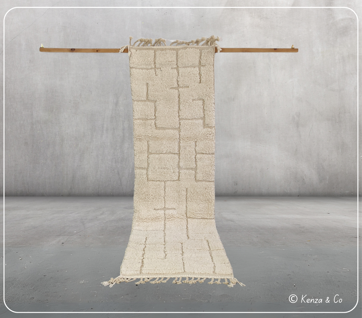 TAPPETO Beni Ouarain, 290 x 90 cm || 9,51 x 2,95 piedi, R-126