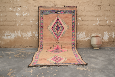 Vintage 1970s Handwoven Boujaad Rug, 355 x 200 cm, V-124