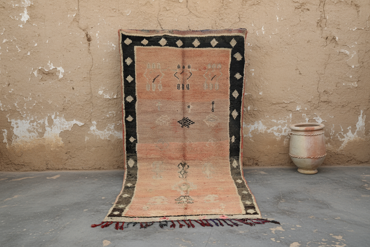 Vintage 1970s Boujaad Rug, 315 x 155 cm, V-140