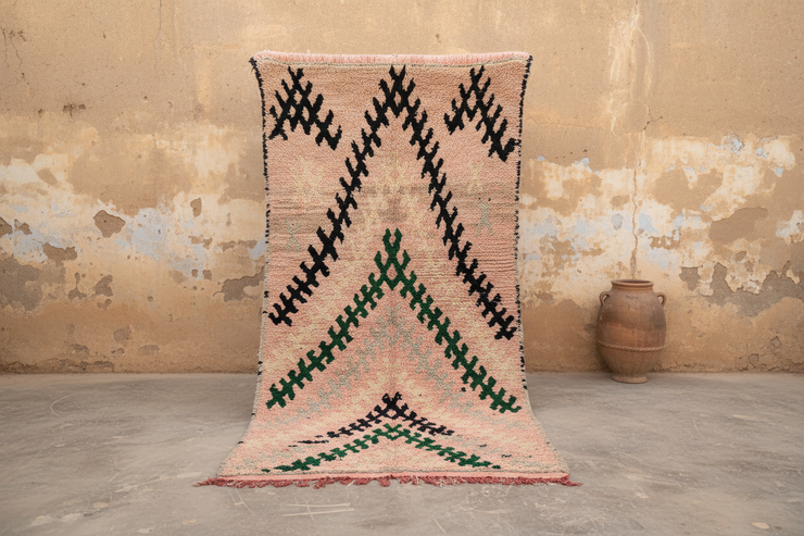 Vintage 1960s Handwoven Boujaad Rug, 335 x 155 cm, V-147