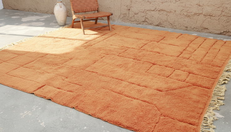 Large Mrirt Rug 330×310 – Ultra Soft Luxury Moroccan Carpet in