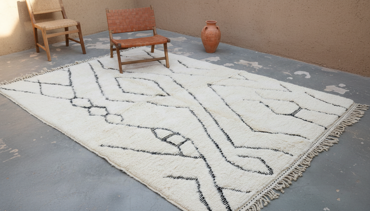LARGE Beni Ouarain Rug, 300 x 210 cm, One-of-a-Kind Moroccan Rugs