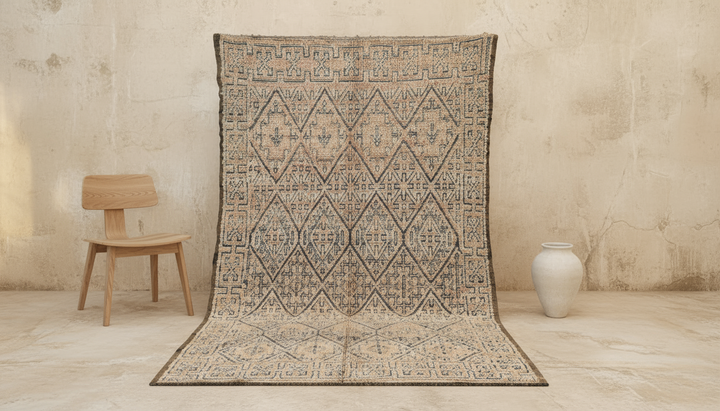Vintage 1970s Beni M’Guild Rug, 290 x 185 cm, V-206