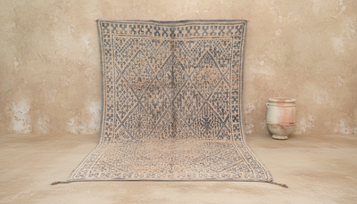 Vintage 1970'er Beni M’Guild Tæppe, 385 x 210 cm, V-201