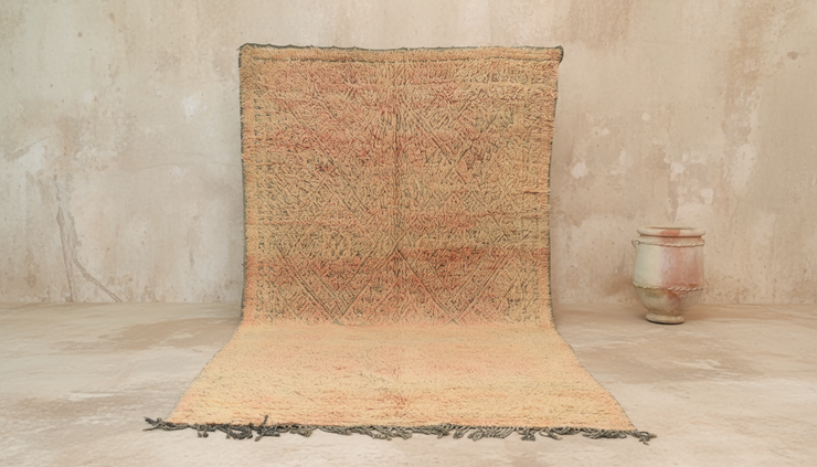 Vintage 1970s Beni M’Guild Rug, 380 x 195 cm, V-204