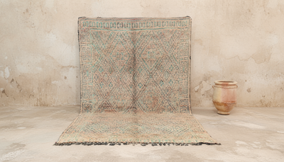 Vintage 1970'erne Beni M’Guild Tæppe, 335 x 200 cm, V-207