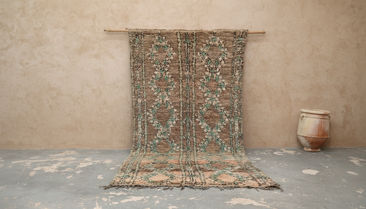 Vintage 1970-talls Boujaad-teppe, 345 x 160 cm, V-260
