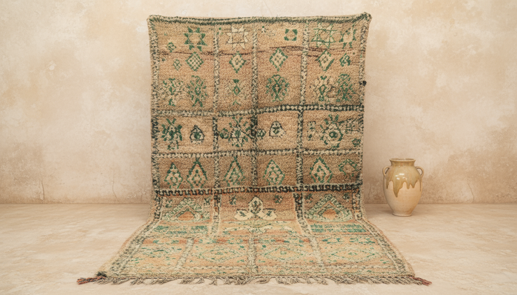 Vintage 1970s Boujaad Rug, 370 x 180 cm, V-202