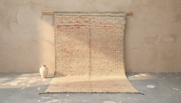 Vintage 1970-talls Beni M’Guild-teppe, 330 x 190 cm, V-265