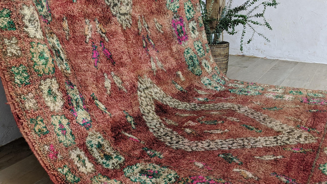 ヴィンテージ　ブジャドラグ Vintage boujad Rug – Zarabiya